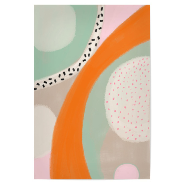 Poster "Farbenfrohe Sommer Chic Malerei" artboxONE - Natur,Abstrakt,Geometrie
