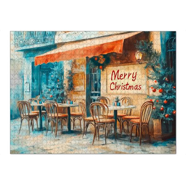 Puzzle Ravensburger "Weihnachtliche Kunst und Genuss" artboxONE - Essen & Trinken,Abstrakt,Weihnachten