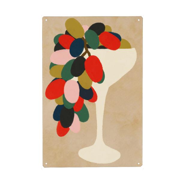 Holzbild "Traubenarray" artboxONE - Essen & Trinken