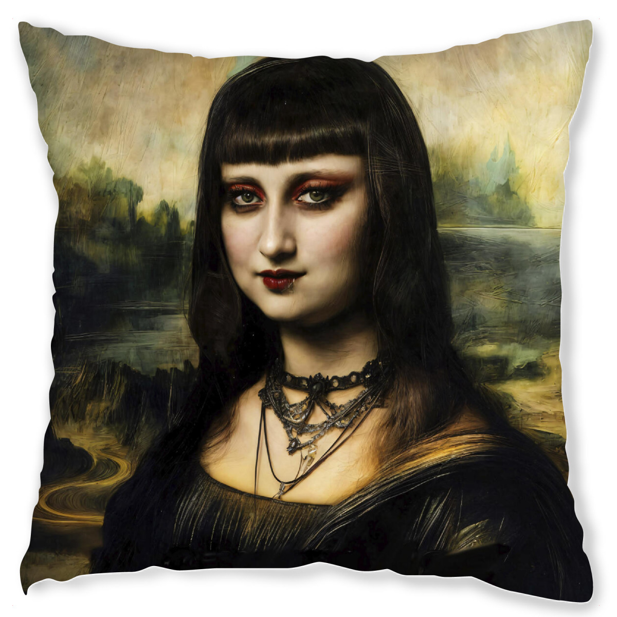 Design-Kissen "Emo Mona" artboxONE - Menschen,Lustig