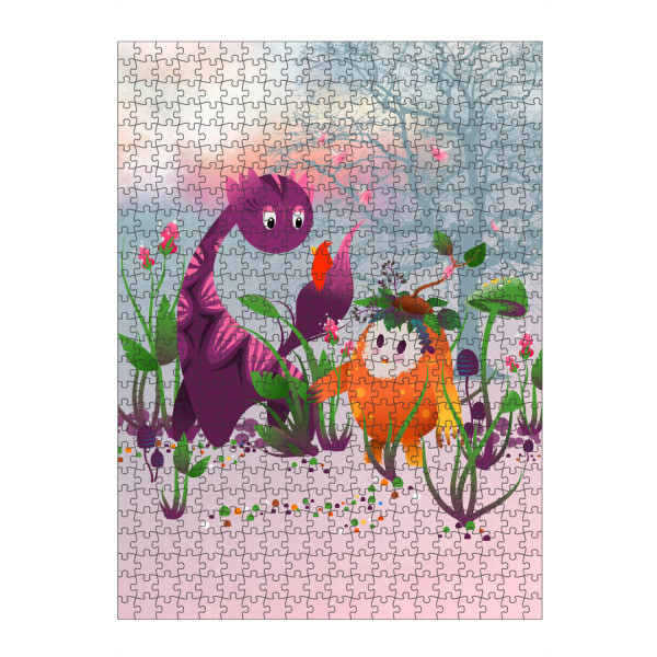 Puzzle Ravensburger "Freundschaft im Zaubergarten" artboxONE - Floral,Für Kinder,Tiere,Fiktion
