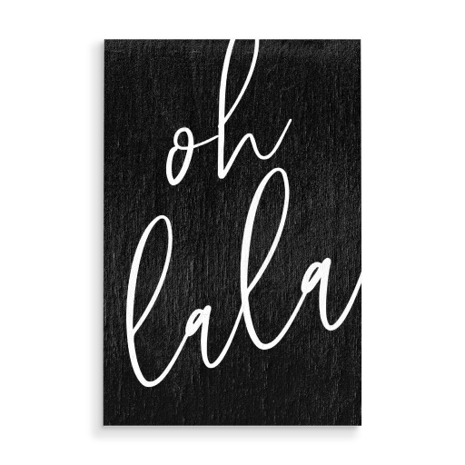 Oh lala Typografie Schwarz