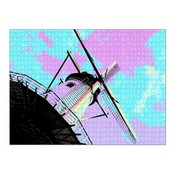 Puzzle Ravensburger "Pop Art Windmühle" artboxONE - Reise,Reise / Länder