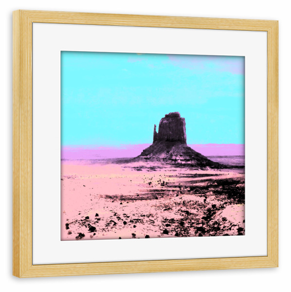 Poster mit Rahmen kiefer "Monument Valley Triptychon middle" artboxONE - Natur,Reise,Reise / Länder