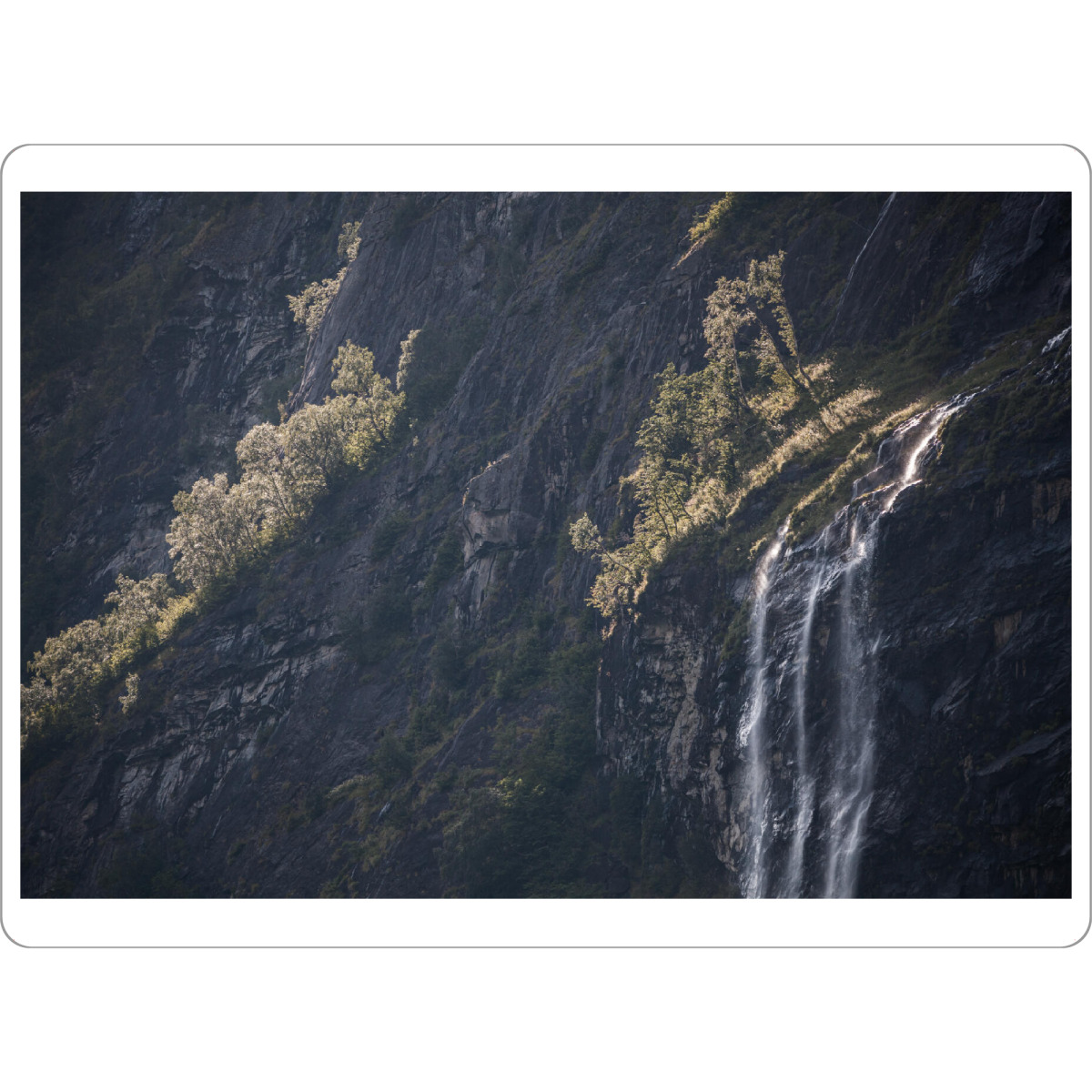 Tischset "Geirangerfjord Wasserfall" artboxONE - Natur - Sieben schwestern,Geiranger,Norwegen,Skandinavien,Naturfotografie,Felsen