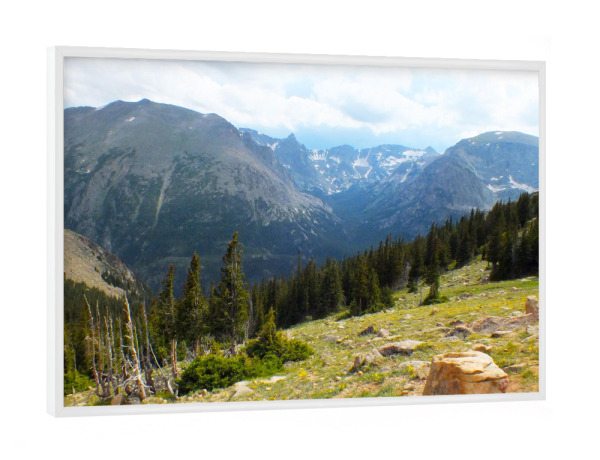 Poster mit weißem Rahmen "The Rocky Mountain NP, Colorado" artboxONE - Natur,Reise,Reise / Länder