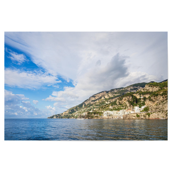 Poster 30x20 cm "Mittelmeerküste bei Atrani" artboxONE - Natur,Reise,Architektur,Reise / Strand und Meer,Reise / Länder