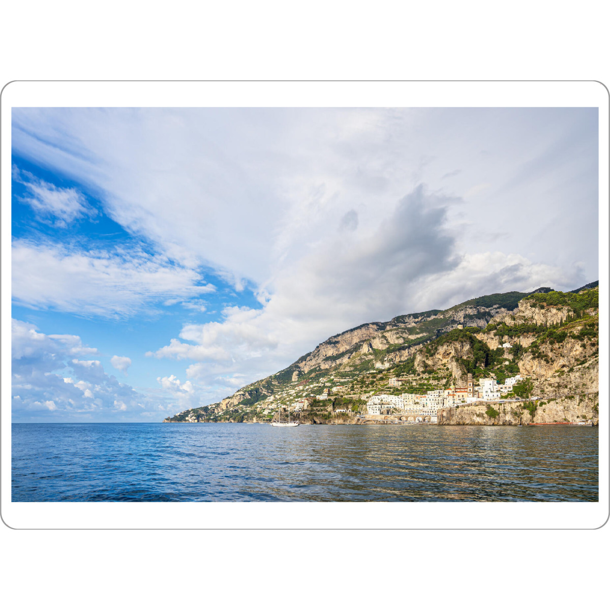 Tischset "Mittelmeerküste bei Atrani" artboxONE - Natur,Reise,Architektur,Reise / Strand und Meer,Reise / Länder
