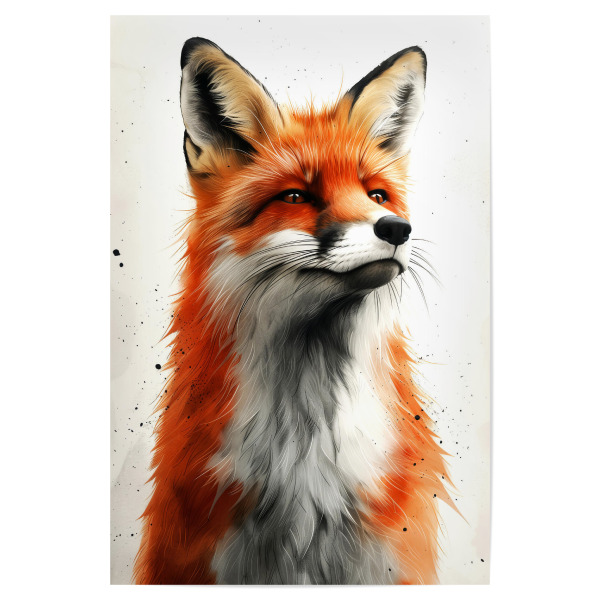 Poster 30x20 cm "Fuchs Tierkunst E" artboxONE - Tiere - Fuchs,Tier,Tiere,Grafik,Illustration