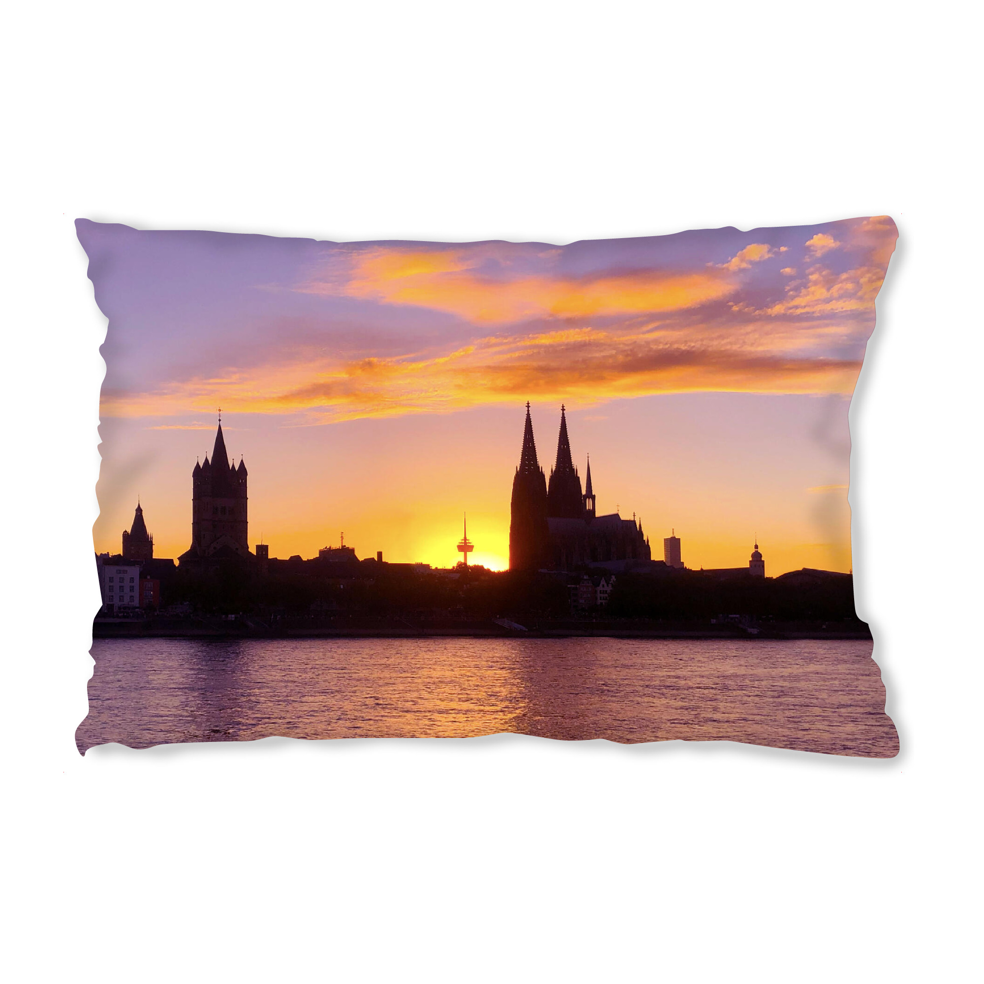 Design-Kissen "Der Sonnenuntergang in Köln" artboxONE - Städte / Köln,Reise,Reise / Länder