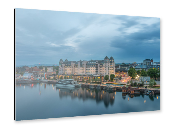 Alu-Dibond "Havnelager Oslo" 30x20 cm artboxONE