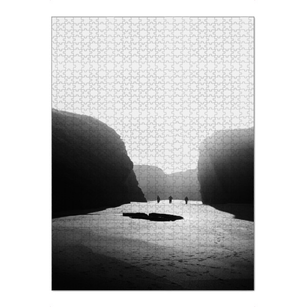 Puzzle Ravensburger "In a row" artboxONE - Reise,Abstrakt,Schwarzweiß,Reise / Strand und Meer,Reise / Länder