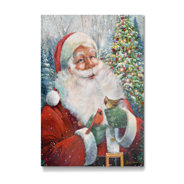 Galerie-Print "Weihnachtsmann und Kardinäle" 75x50 cm artboxONE