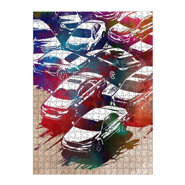 Puzzle Ravensburger "Autos Rennsport Kunst I" artboxONE - Sport / Motorsport,Sport - Auto,Autos,Rennen,Autorennen,Motorsport,Sport - Bild auto