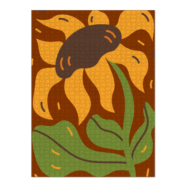 Puzzle Ravensburger "Sunflower Brown" artboxONE - Floral