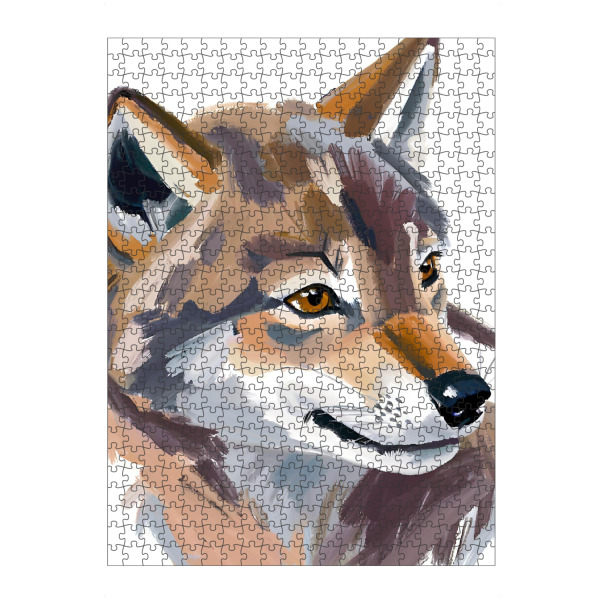 artboxONE Puzzle "Kleiner Wolf" artboxONE - Tiere,Abstrakt - Wolf,Wolfjunges,Kleiner wolf,Wolfskopf,Wildhund,Rudeltier,Wildes tier,Wolves