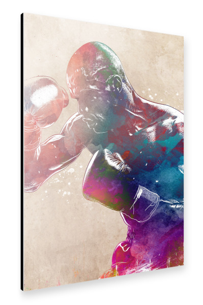 Alu-Dibond "Boxsportkunst I" 75x50 cm artboxONE