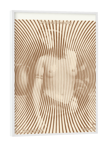 Poster mit weißem Rahmen "Draped Beauty By Hans Hassenteufel" artboxONE - Abstrakt