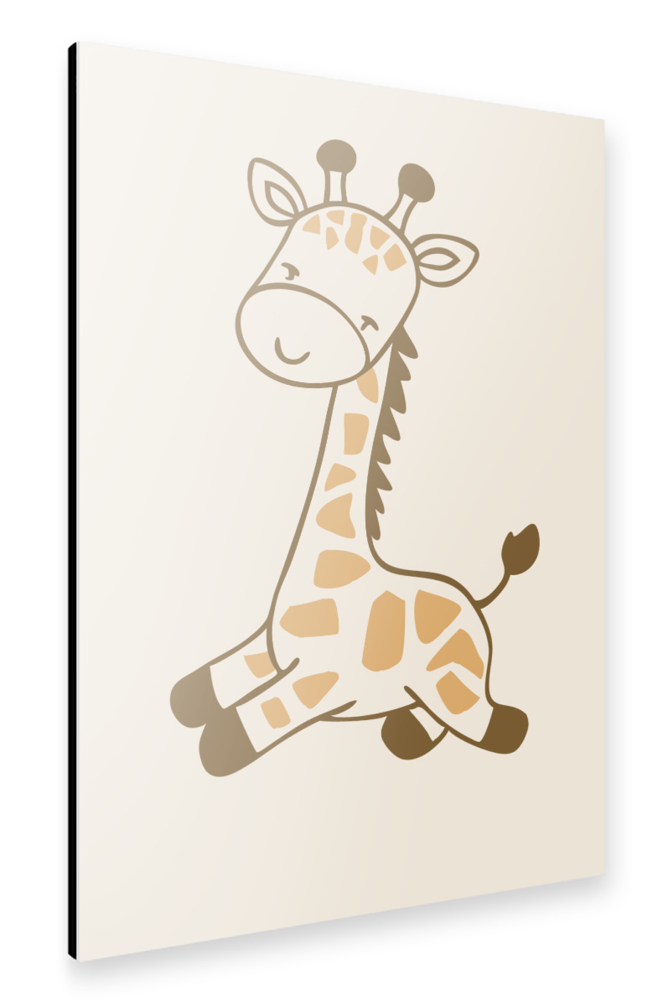 Alu-Dibond "Cute cartoon giraffe" 30x20 cm artboxONE