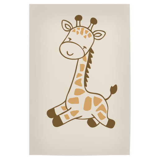 Cute cartoon giraffe