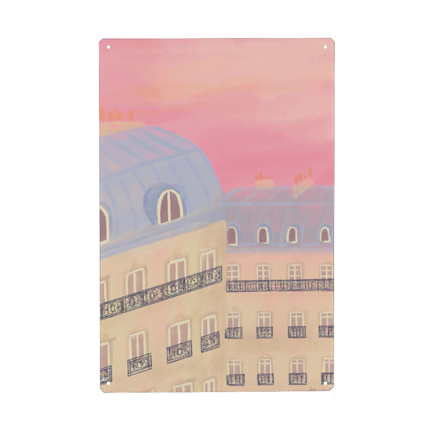 Holzbild "Paris, meine Liebe" artboxONE - Reise,Architektur,Städte / Paris,Liebe,Für Mama