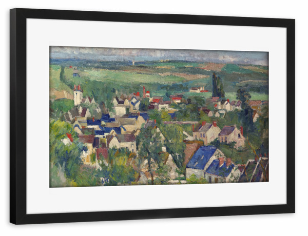 Poster mit Rahmen schwarz "Auvers" artboxONE - Städte,Reise,Städte / Weitere,Für Mama,Für Papa