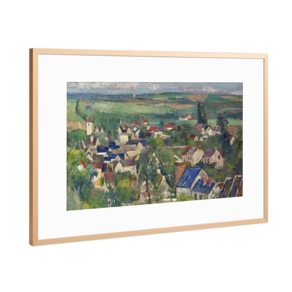 Poster mit Rahmen Kupfer "Auvers" artboxONE - Städte,Reise,Städte / Weitere,Für Mama,Für Papa