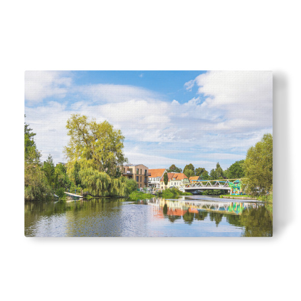 Leinwandbild "Warnow in Schwaan" artboxONE - Natur,Reise,Architektur