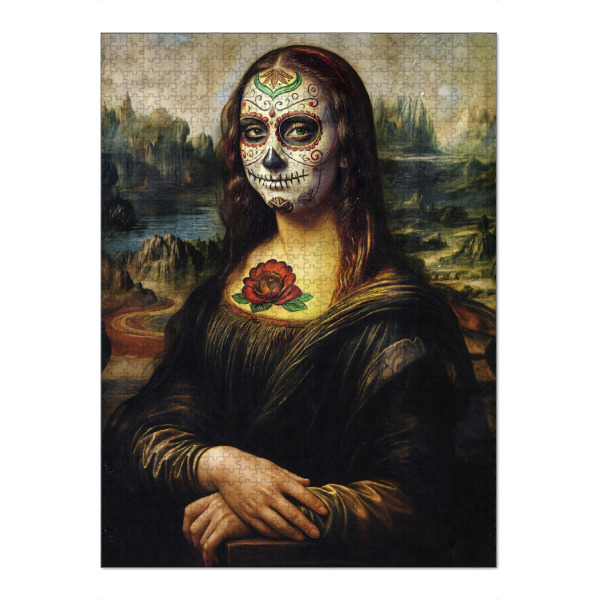 Puzzle Ravensburger "Mona de Los Muertos" artboxONE - Menschen,Lustig