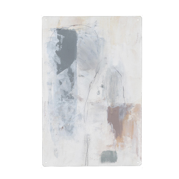 Metall Poster "Monochrome abstract" artboxONE - Abstrakt