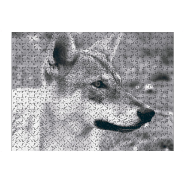 artboxONE Puzzle "The European Wolf" artboxONE - Natur,Reise,Tiere,Schwarzweiß,Reise / Länder