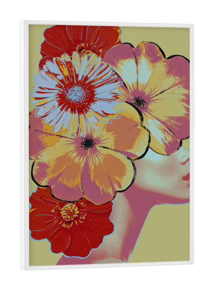 Poster mit weißem Rahmen "Flowers season by TAS" artboxONE - Natur,Floral,Abstrakt