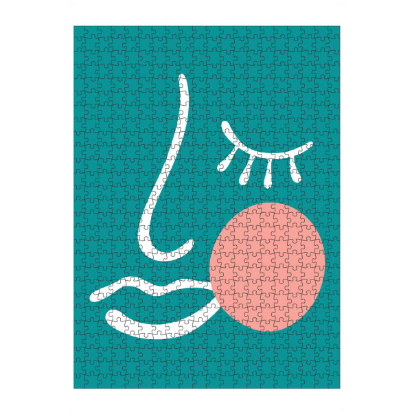 Puzzle Ravensburger "Abstract facial outlines" artboxONE - Abstrakt