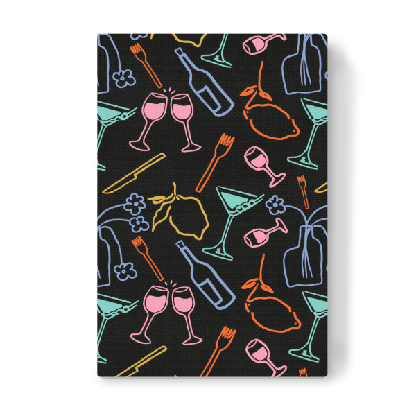 Leinwandbild "Mitternachtsfest" artboxONE - Abstrakt,Essen & Trinken / Alkohol