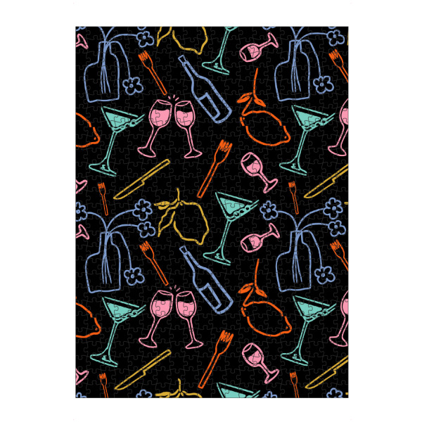 artboxONE Puzzle "Mitternachtsfest" artboxONE - Abstrakt,Essen & Trinken / Alkohol