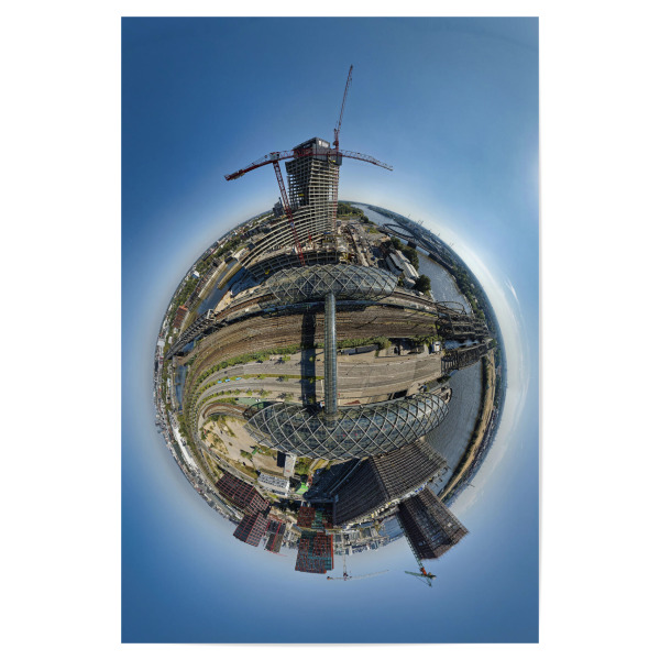 Poster "U-S-Bahn Elbbrücken-Hamburg, H50m" artboxONE - Städte,Städte / Hamburg,Reise,Architektur,Reise / Länder