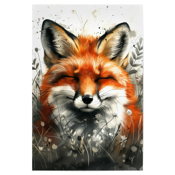 Poster 30x20 cm "Fuchs Tierkunst D" artboxONE - Tiere - Fuchs,Tier,Tiere,Grafik,Illustration