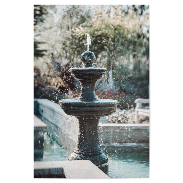 Poster 30x20 cm "Springbrunnen Ruheoase" artboxONE - Natur,Architektur,Reise / Länder