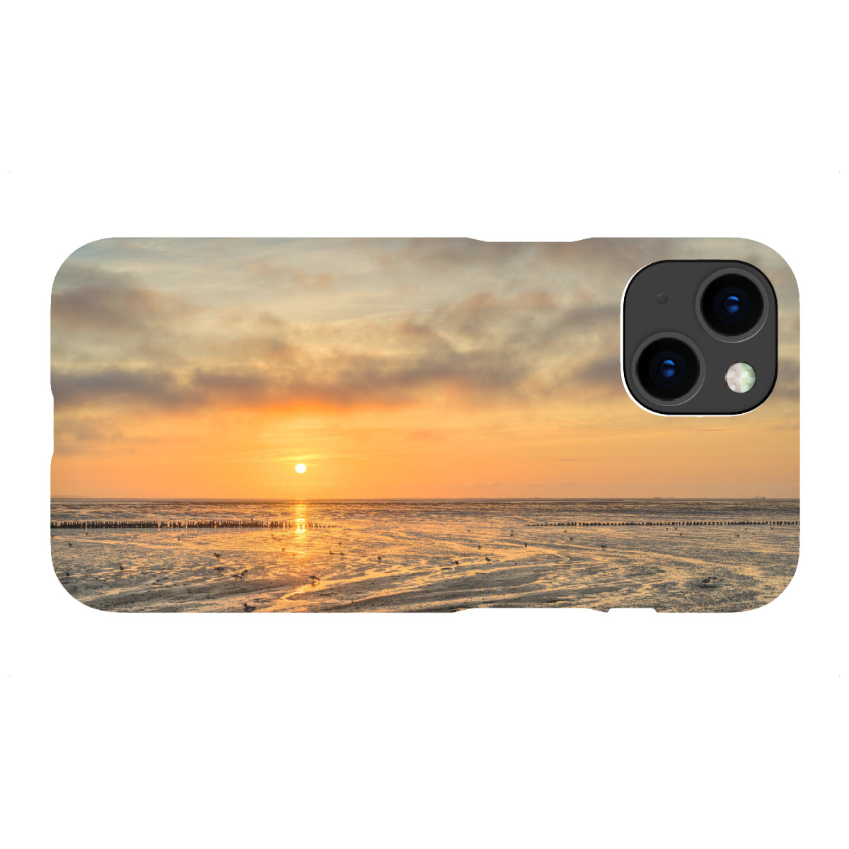 "Wattenmeer bei Sonnenaufgang"für iPhone - Premium-Case Handyhülle artboxONE