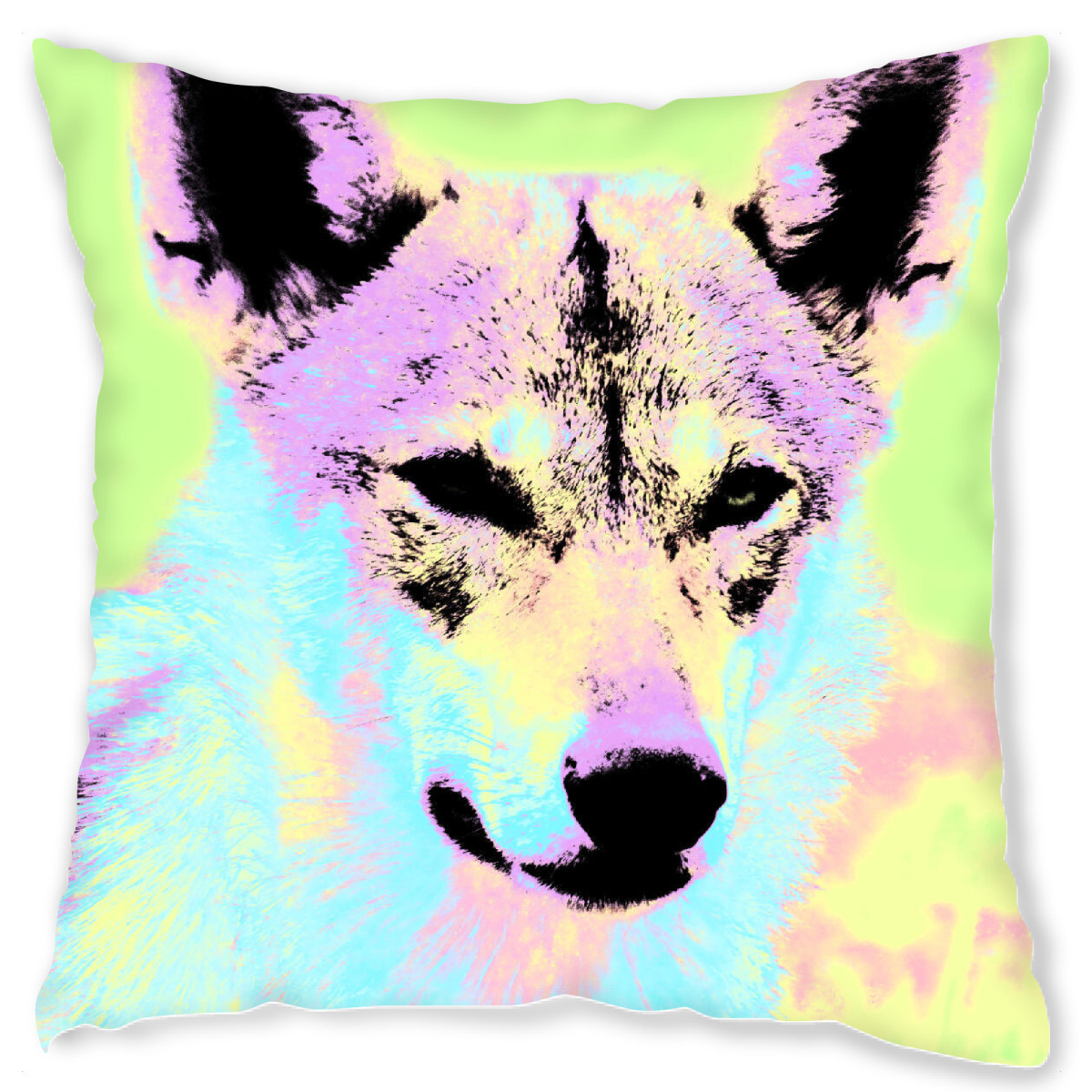Design-Kissen "Wolf Pop Art" artboxONE - Natur,Tiere