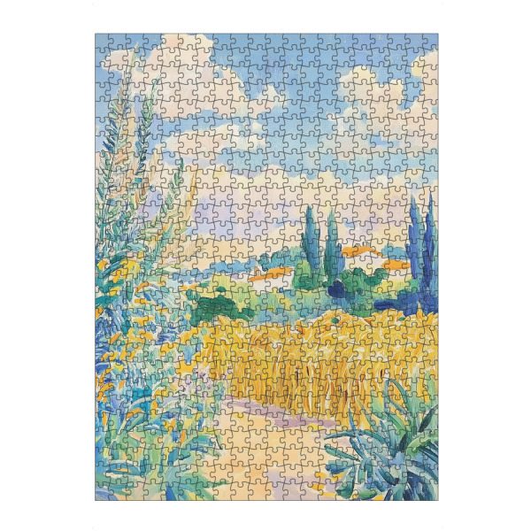 Puzzle Ravensburger "Abstraktes Weizenfeld" artboxONE - Natur,Reise,Floral,Abstrakt
