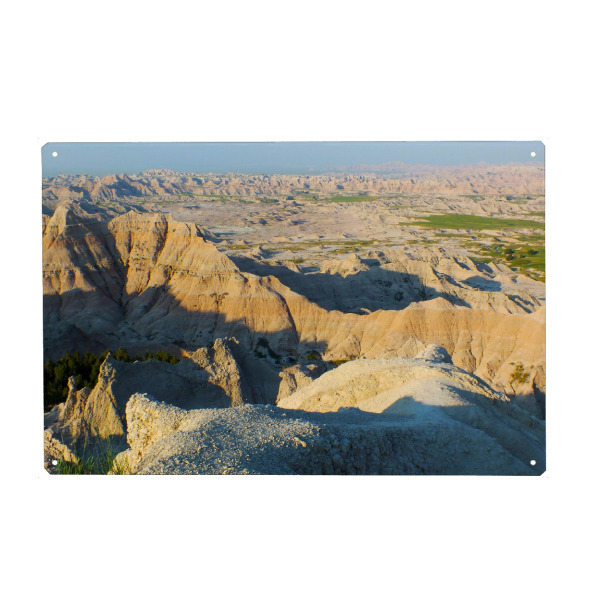 Metall Poster "Die Badlands in Süddakota" artboxONE - Natur,Reise,Reise / Länder