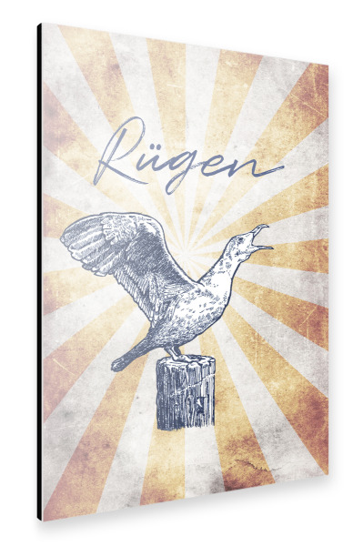 Alu-Dibond "Rügen vintage" 30x20 cm artboxONE