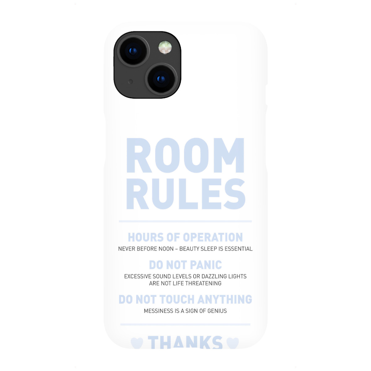 iPhone "Teenager Zimmerschild (Blau)" Premium-Case Handyhülle artboxONE