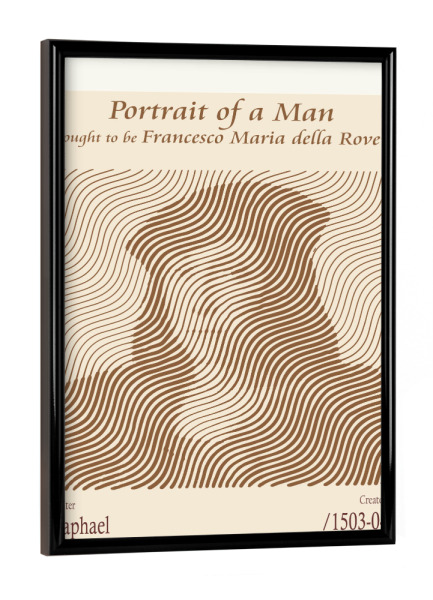 Poster mit schwarzem Rahmen "Francesco Maria della Rovere" artboxONE - Abstrakt