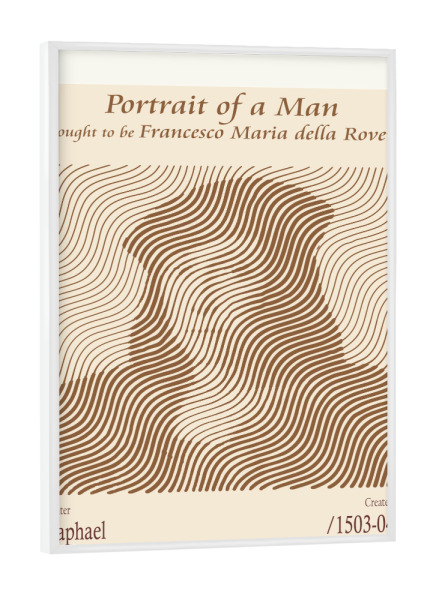 Poster mit weißem Rahmen "Francesco Maria della Rovere" artboxONE - Abstrakt