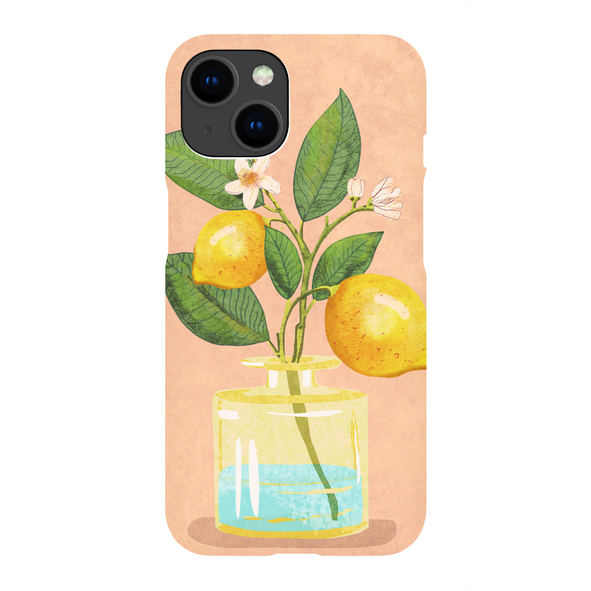 iPhone "Zitronenzweig in Vase" Premium-Case Handyhülle artboxONE