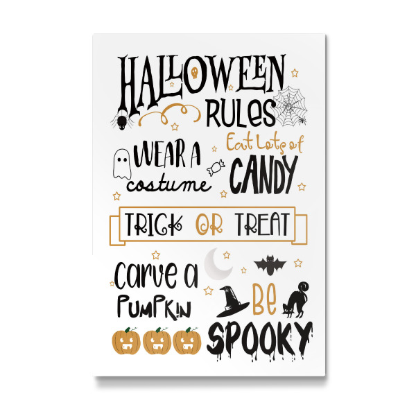 Galerie-Print "Halloween-Regeln" 75x50 cm artboxONE