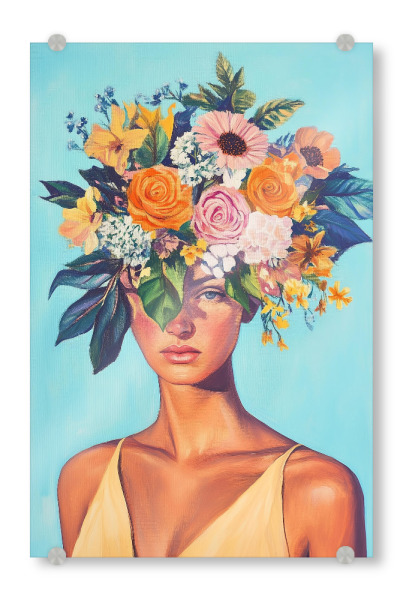 Acrylglasbild "Sommerliche Blütenpracht Sophia" artboxONE - Natur,Floral,Menschen