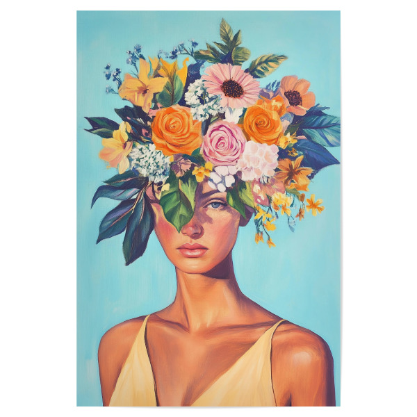 Poster 30x20 cm "Sommerliche Blütenpracht Sophia" artboxONE - Natur,Floral,Menschen